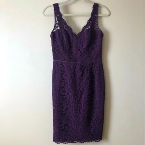 David’s Bridal V-Neck Lace Dress